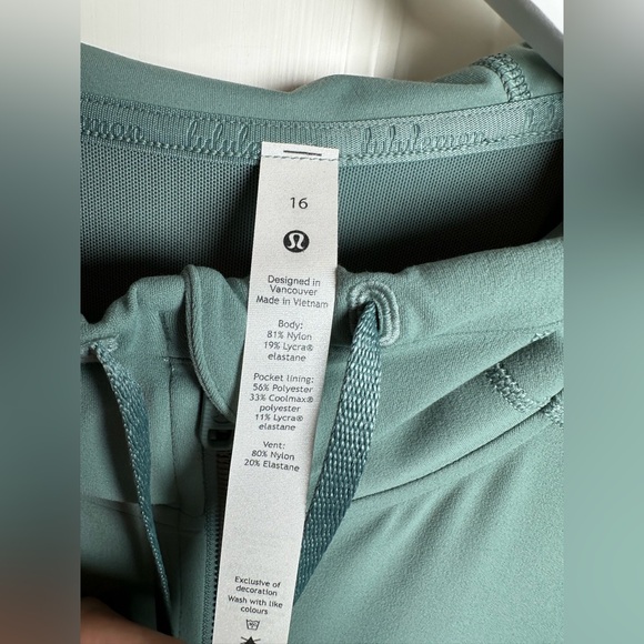 Lululemon Athletica Teal Zip-Up Jacket Defin jacket - Picture 2 of 5